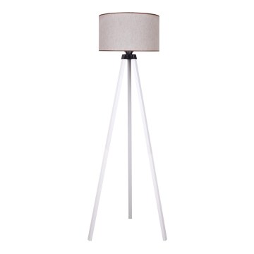 Duolla - Podna lampa 1xE27/60W/230V prečnik 44 cm bež/bela