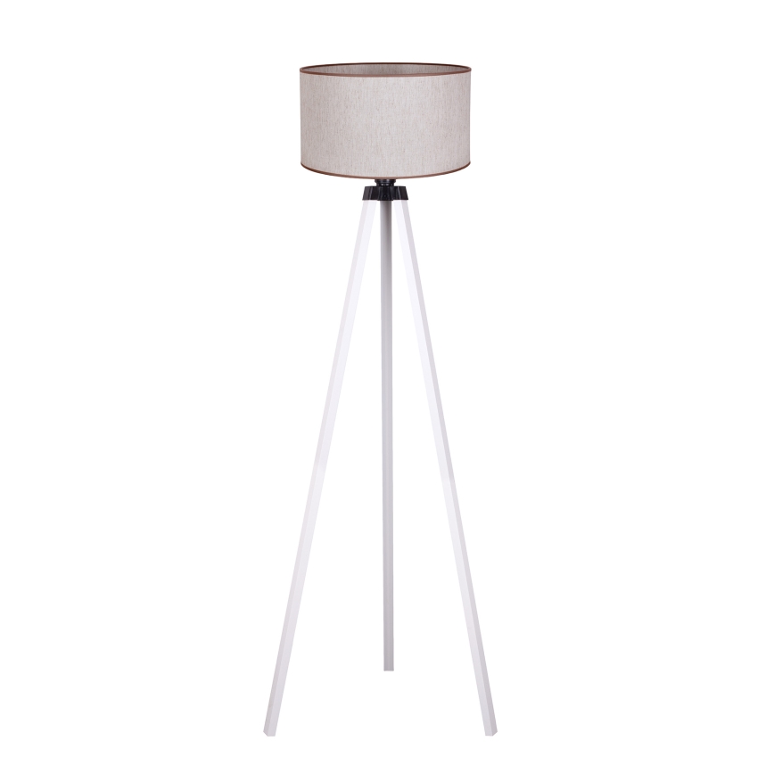 Duolla - Podna lampa 1xE27/60W/230V prečnik 44 cm bež/bela