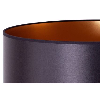 Duolla - Podna lampa CANNES 1xE27/15W/230V pr. 45 cm crno/bakrena
