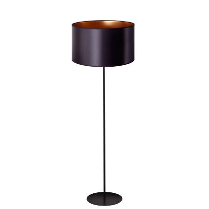 Duolla - Podna lampa CANNES 1xE27/15W/230V pr. 45 cm crno/bakrena