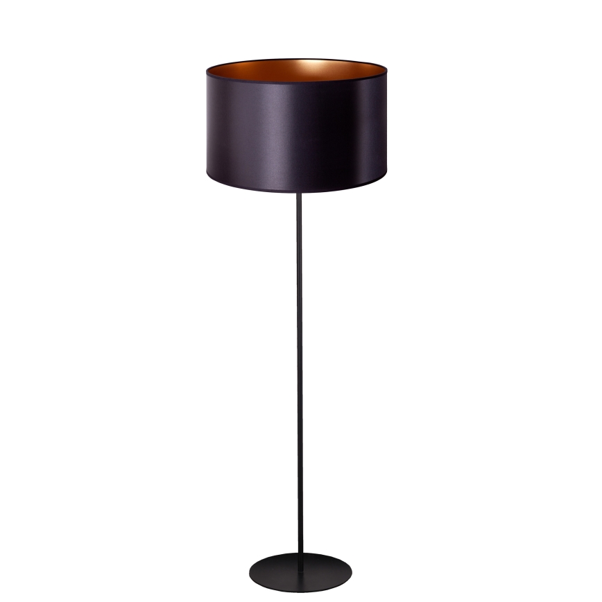 Duolla - Podna lampa CANNES 1xE27/15W/230V pr. 45 cm crno/bakrena