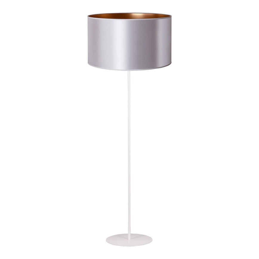Duolla - Podna lampa CANNES 1xE27/15W/230V pr. 45 cm srebrno/bakrena/bela