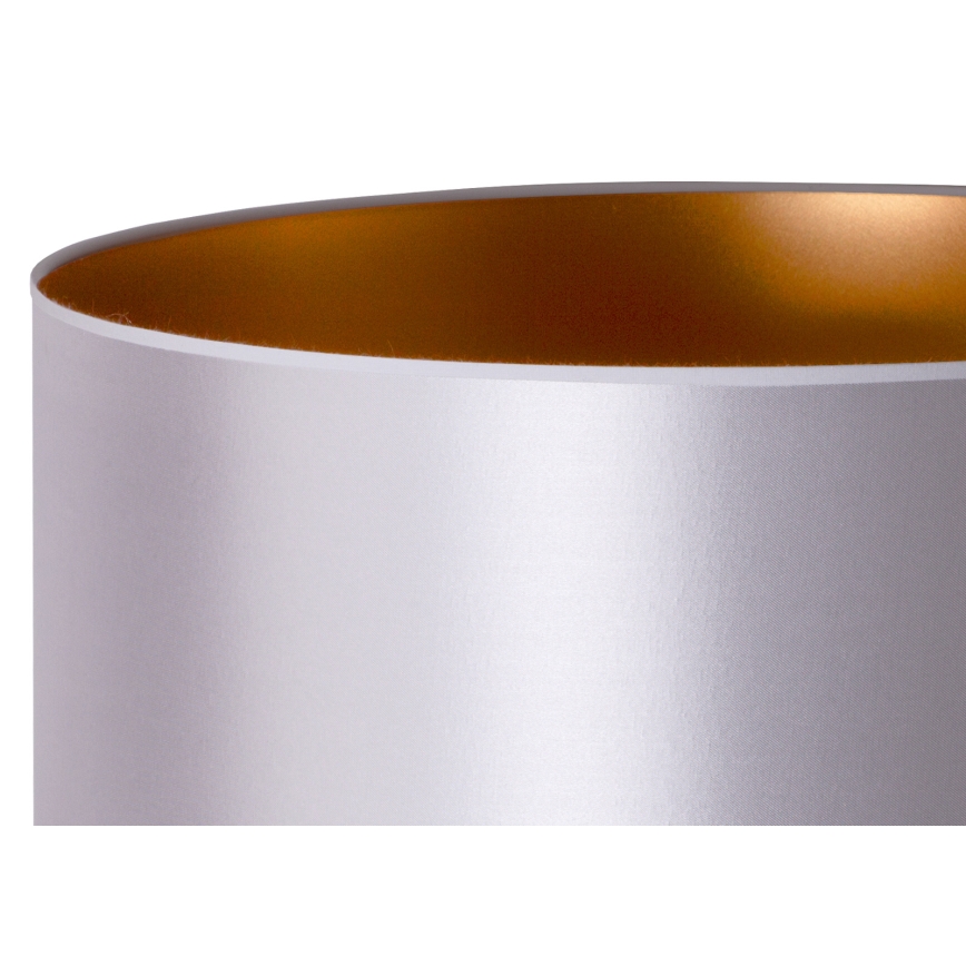 Duolla - Podna lampa CANNES 1xE27/15W/230V pr. 45 cm srebrno/bakrena/bela