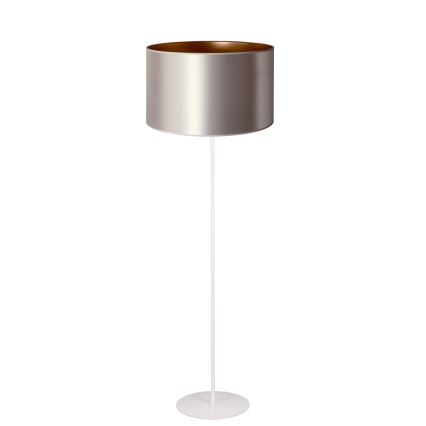 Duolla - Podna lampa CANNES 1xE27/15W/230V pr. 45 cm srebrno/bakrena/bela