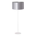 Duolla - Podna lampa CANNES 1xE27/15W/230V pr. 45 cm srebrno/bela