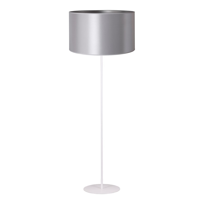 Duolla - Podna lampa CANNES 1xE27/15W/230V pr. 45 cm srebrno/bela