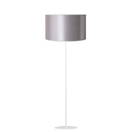 Duolla - Podna lampa CANNES 1xE27/15W/230V pr. 45 cm srebrno/bela