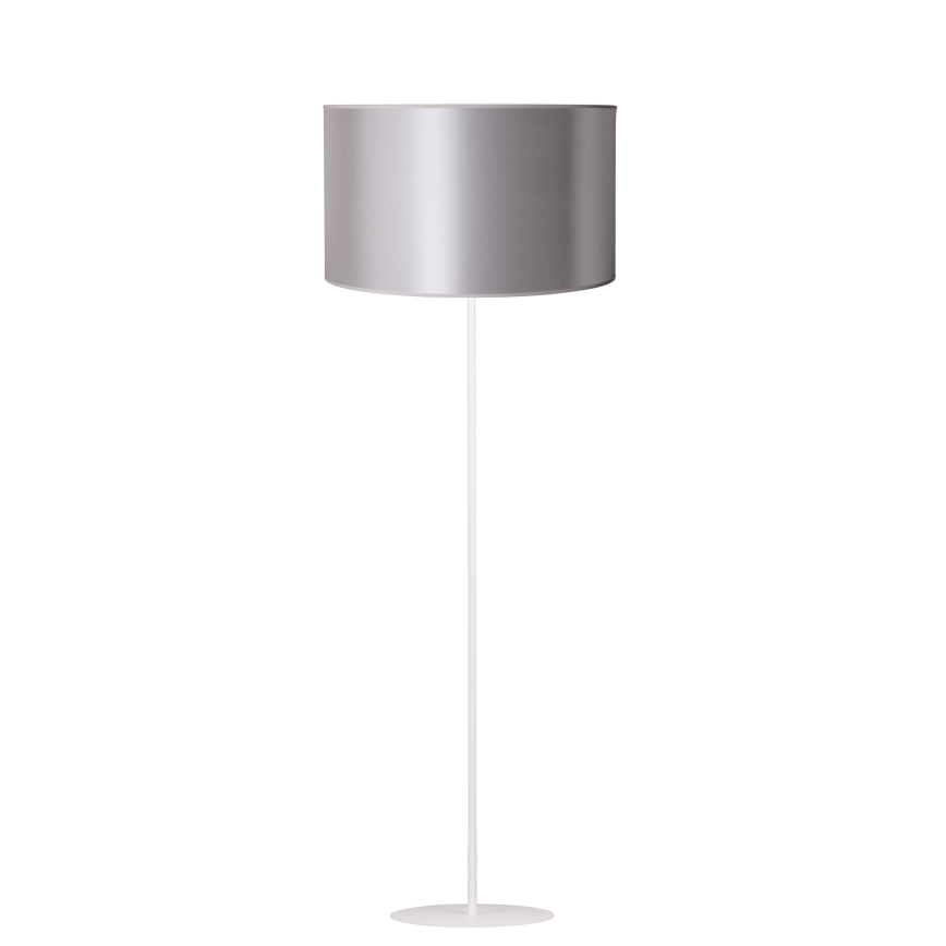 Duolla - Podna lampa CANNES 1xE27/15W/230V pr. 45 cm srebrno/bela