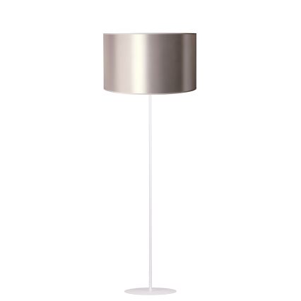 Duolla - Podna lampa CANNES 1xE27/15W/230V pr. 45 cm srebrno/bela