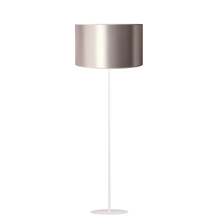 Duolla - Podna lampa CANNES 1xE27/15W/230V pr. 45 cm srebrno/bela