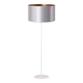 Duolla - Podna lampa CANNES 1xE27/15W/230V prečnik 45 cm srebrna/bakrena/bela