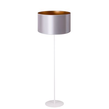 Duolla - Podna lampa CANNES 1xE27/15W/230V prečnik 45 cm srebrna/bakrena/bela