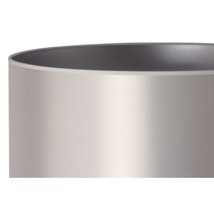 Duolla - Podna lampa CANNES 1xE27/15W/230V prečnik 45 cm srebrna/bela