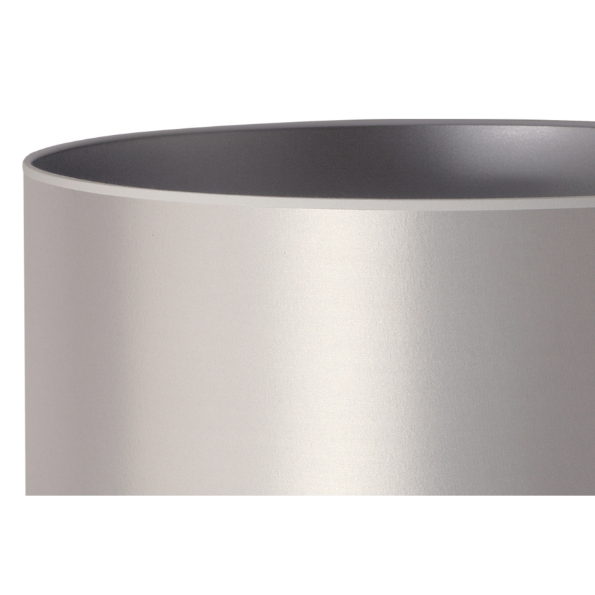 Duolla - Podna lampa CANNES 1xE27/15W/230V prečnik 45 cm srebrna/bela