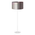 Duolla - Podna lampa CANNES 1xE27/15W/230V Ø 45 cm srebrna/bakarna/bela