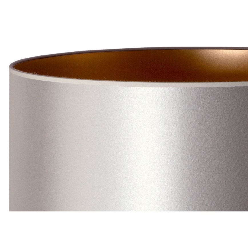 Duolla - Podna lampa CANNES 1xE27/15W/230V Ø 45 cm srebrna/bakarna/bela