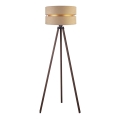 Duolla - Podna lampa DUO 1xE27/60W/230V pr. 44 cm bež/braon