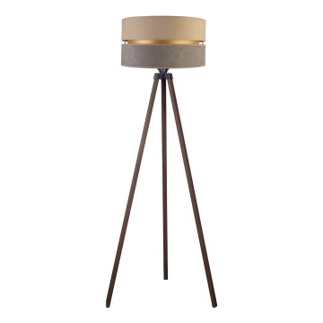Duolla - Podna lampa DUO 1xE27/60W/230V pr. 44 cm bež/sivo/braon