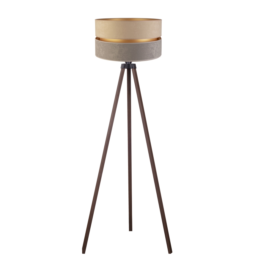 Duolla - Podna lampa DUO 1xE27/60W/230V pr. 44 cm bež/sivo/braon