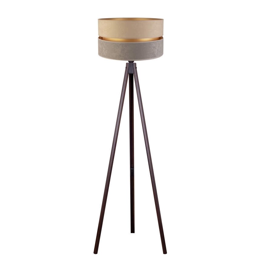 Duolla - Podna lampa DUO 1xE27/60W/230V pr. 44 cm bež/sivo/venge