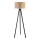 Duolla - Podna lampa DUO 1xE27/60W/230V pr. 44 cm bež/venge
