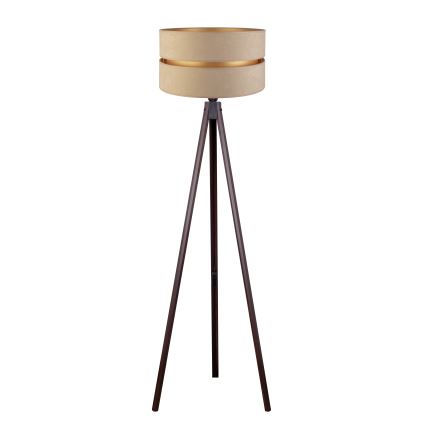 Duolla - Podna lampa DUO 1xE27/60W/230V pr. 44 cm bež/venge