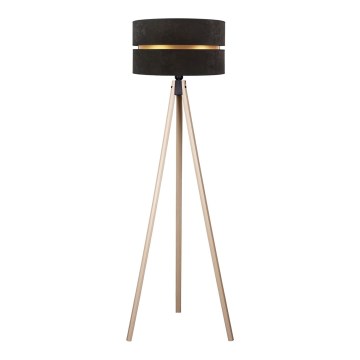 Duolla - Podna lampa DUO 1xE27/60W/230V pr. 44 cm crno/bež