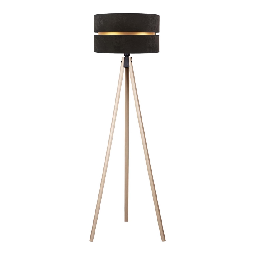 Duolla - Podna lampa DUO 1xE27/60W/230V pr. 44 cm crno/bež