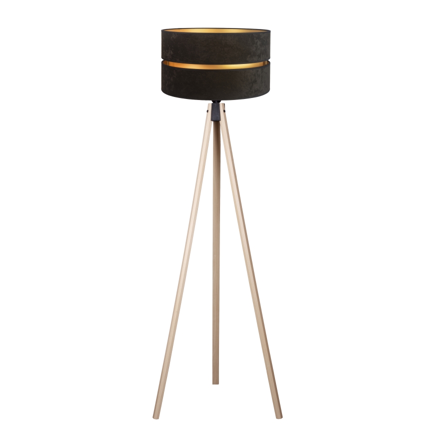 Duolla - Podna lampa DUO 1xE27/60W/230V pr. 44 cm crno/bež
