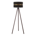 Duolla - Podna lampa DUO 1xE27/60W/230V pr. 44 cm crno/braon