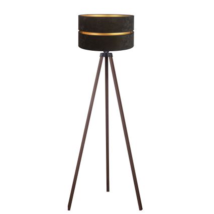 Duolla - Podna lampa DUO 1xE27/60W/230V pr. 44 cm crno/braon