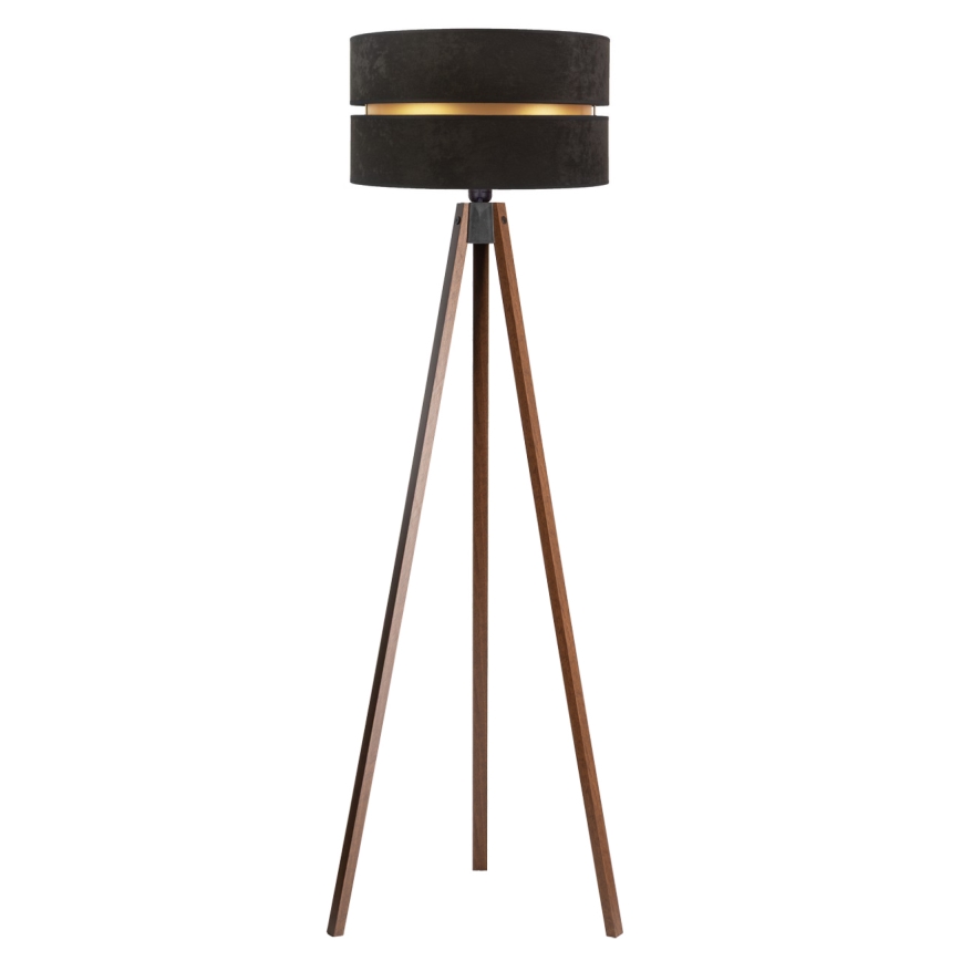 Duolla - Podna lampa DUO 1xE27/60W/230V pr. 44 cm crno/venge
