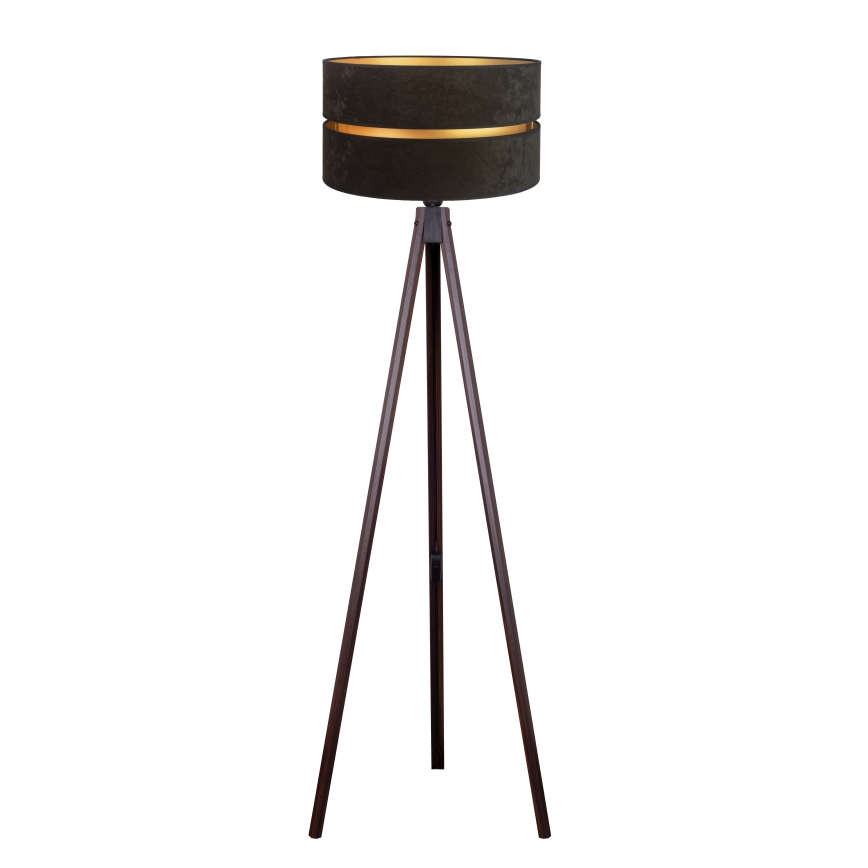 Duolla - Podna lampa DUO 1xE27/60W/230V pr. 44 cm crno/venge