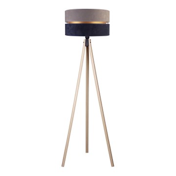 Duolla - Podna lampa DUO 1xE27/60W/230V pr. 44 cm sivo/plava/bež