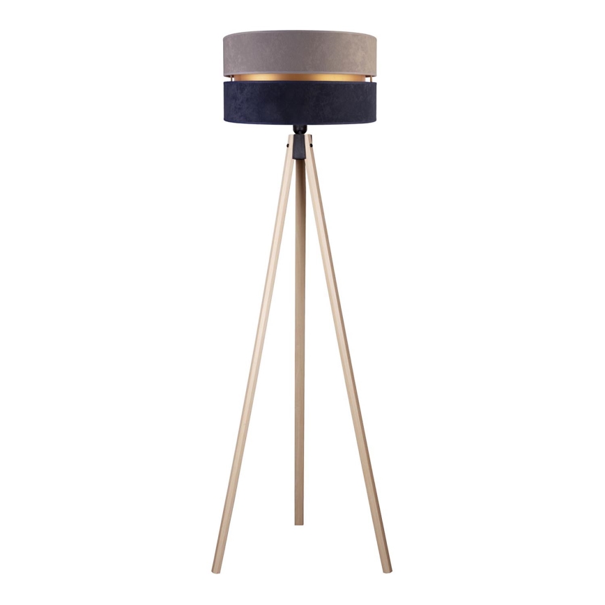 Duolla - Podna lampa DUO 1xE27/60W/230V pr. 44 cm sivo/plava/bež