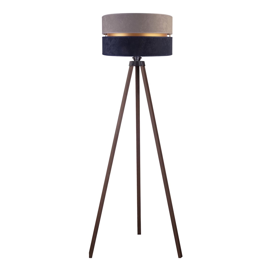 Duolla - Podna lampa DUO 1xE27/60W/230V pr. 44 cm sivo/plava/braon