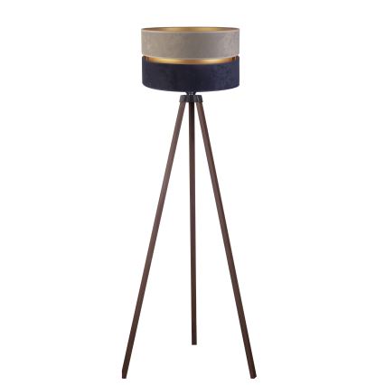 Duolla - Podna lampa DUO 1xE27/60W/230V pr. 44 cm sivo/plava/braon