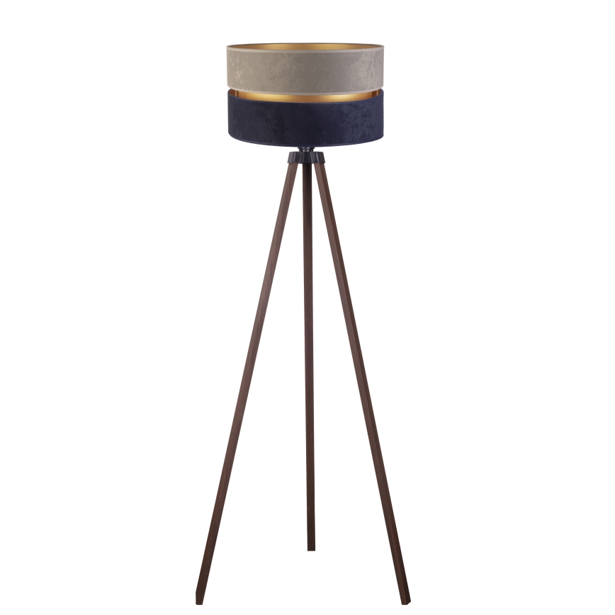 Duolla - Podna lampa DUO 1xE27/60W/230V pr. 44 cm sivo/plava/braon