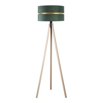 Duolla - Podna lampa DUO 1xE27/60W/230V pr. 44 cm zelena/bež