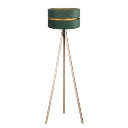 Duolla - Podna lampa DUO 1xE27/60W/230V pr. 44 cm zelena/bež
