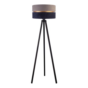 Duolla - Podna lampa DUO 1xE27/60W/230V prečnika 44 cm siva/plava/wenge