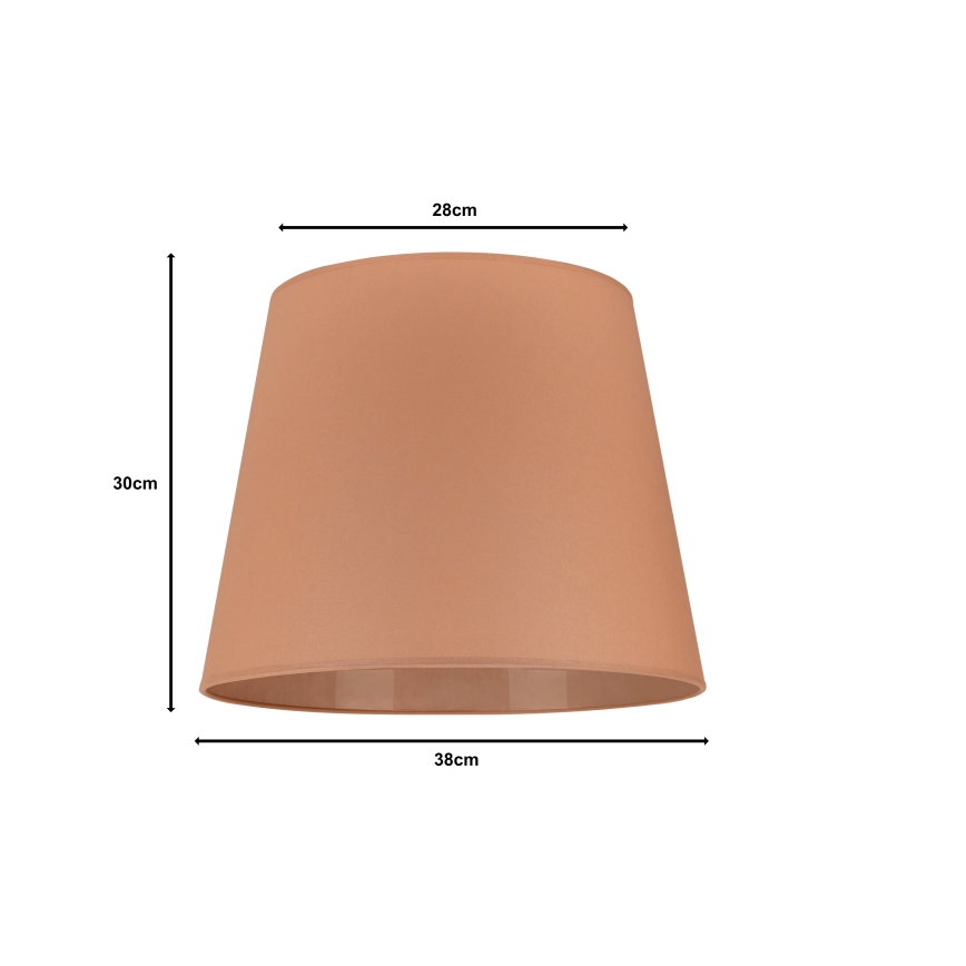 Duolla - prigušiva za podnu lampu CLASSIC L, E27, prečnika 38 cm, braon