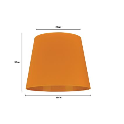 Duolla - Prigušiva za stojeću lampu CLASSIC L E27, prečnika 38 cm, žuta