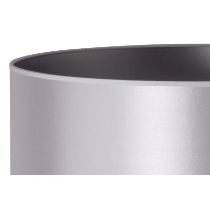 Duolla - Stojeća lampa CANNES 1xE27/15W/230V prečnik 45 cm srebrna/bela