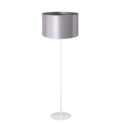 Duolla - Stojeća lampa CANNES 1xE27/15W/230V prečnik 45 cm srebrna/bela