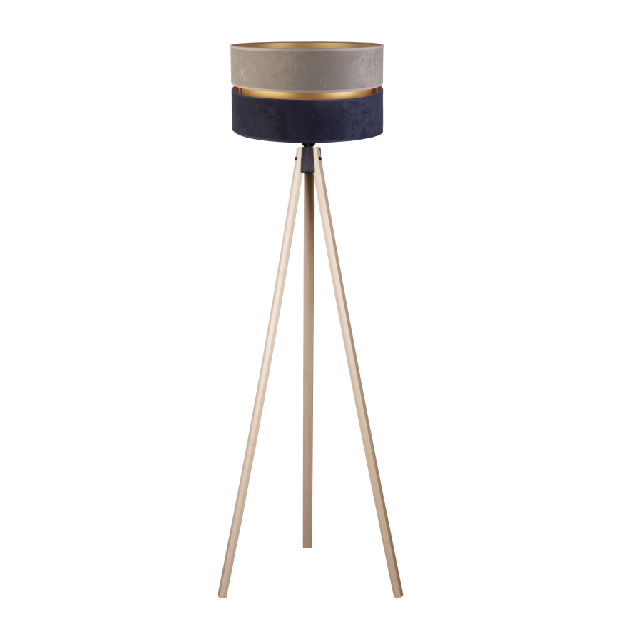 Duolla - Stojeća lampa DUO 1xE27/60W/230V prečnik 44 cm siva/plava/bež