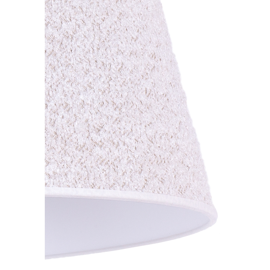 Duolla - Stona lampa BOUCLE 1xE27/15W/230V pr. 28 cm bela/drvo