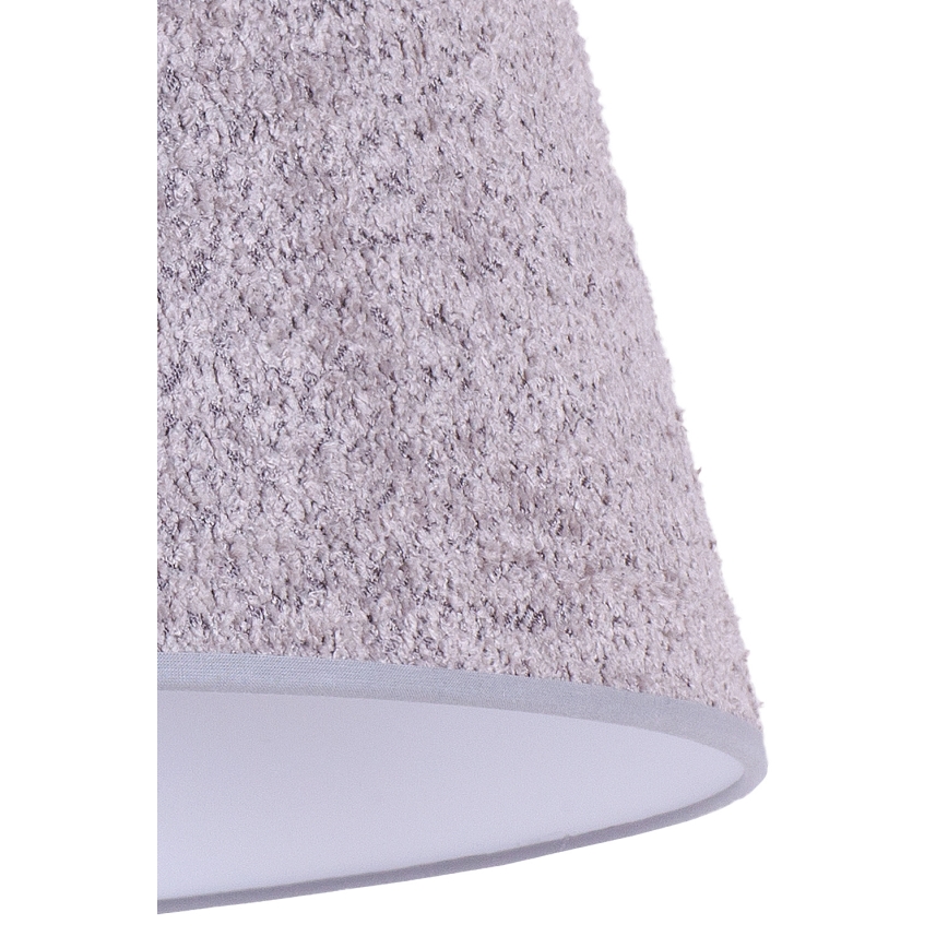 Duolla - Stona lampa BOUCLE 1xE27/15W/230V pr. 28 cm sivo/drvo