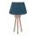 Duolla - Stona lampa BOUCLE 1xE27/15W/230V pr. 28 cm tirkizna/drvo