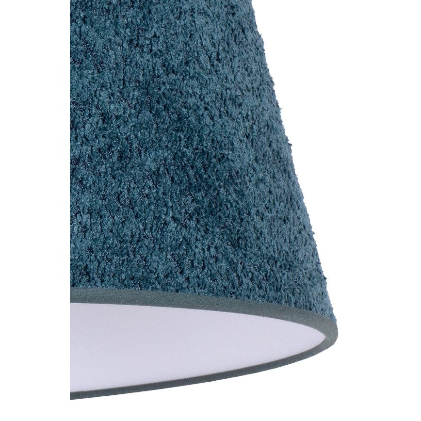 Duolla - Stona lampa BOUCLE 1xE27/15W/230V pr. 28 cm tirkizna/drvo